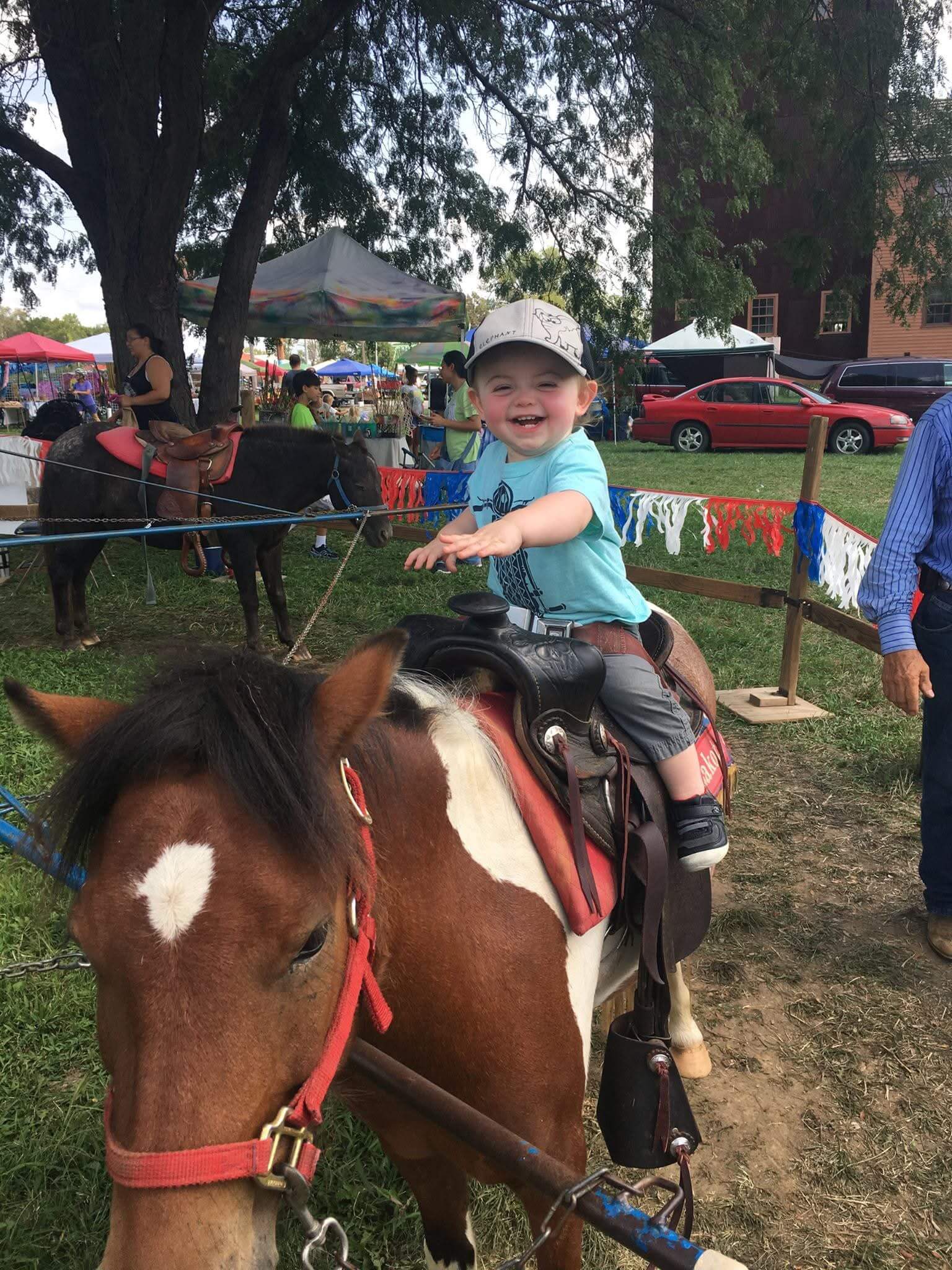Florence Mill Country Market day child riding pony
